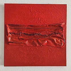 Nr. 34 / 40 x 40 cm, Keilrahmen (Bildfoto vor Zimmerwand!)